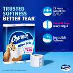Charmin Ultra Soft Mega Toilet Paper, 2-ply, White, 208 Sheets/Roll, 12 Rolls/Pack