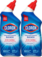 Clorox, Toilet Bowl Cleaner with Bleach, Rain Scent, 24 oz, 2/Pack