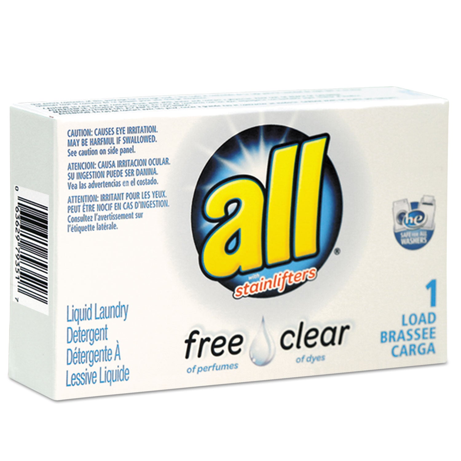 All, Laundry Detergent, Unscented, Vend-Box, 100/Case