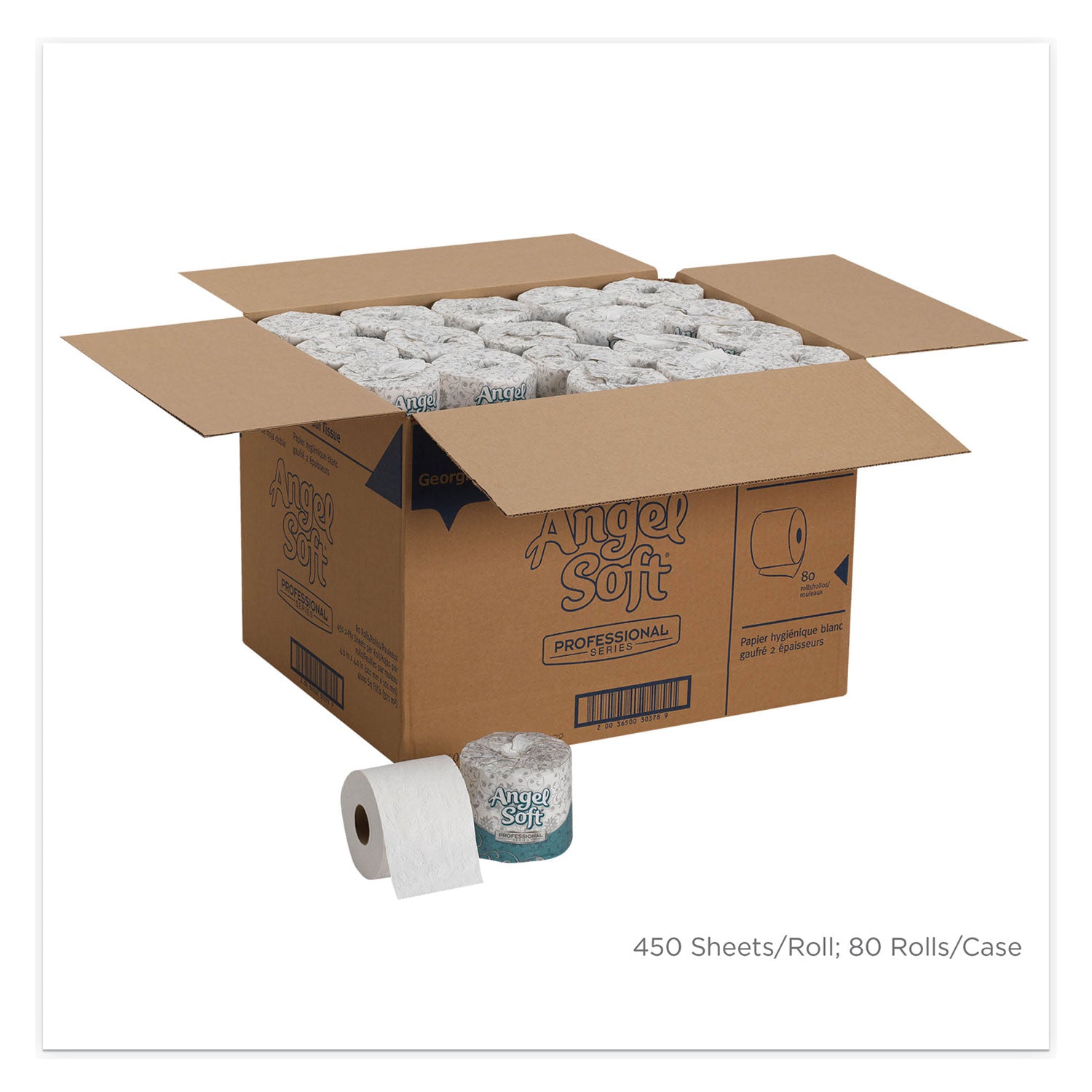 Angel Soft, Toilet Paper, 80 Rolls/Case