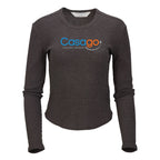 Women's Waffle Knit Baby Long Sleeve T-shirt