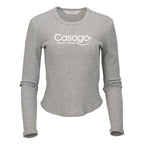 Women's Waffle Knit Baby Long Sleeve T-shirt