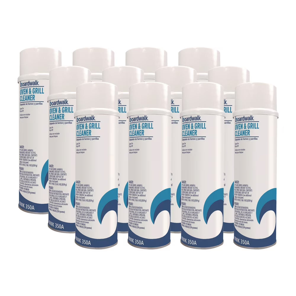 Boardwalk, Oven & Grill Cleaner, 19 Oz Aerosol Spray, 12/Case
