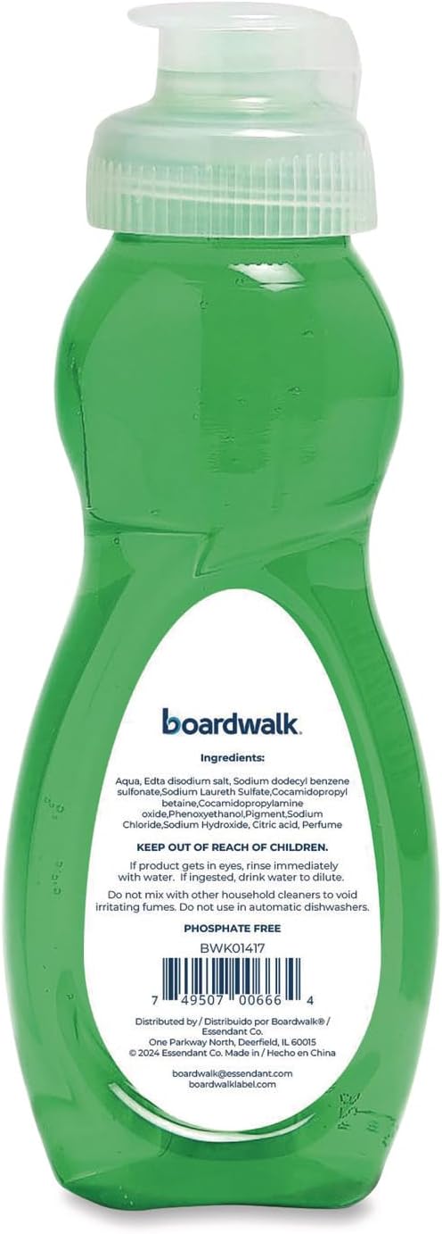 Boardwalk, Dish Soap, Fresh Scent, 3oz Bottle, 72/Case