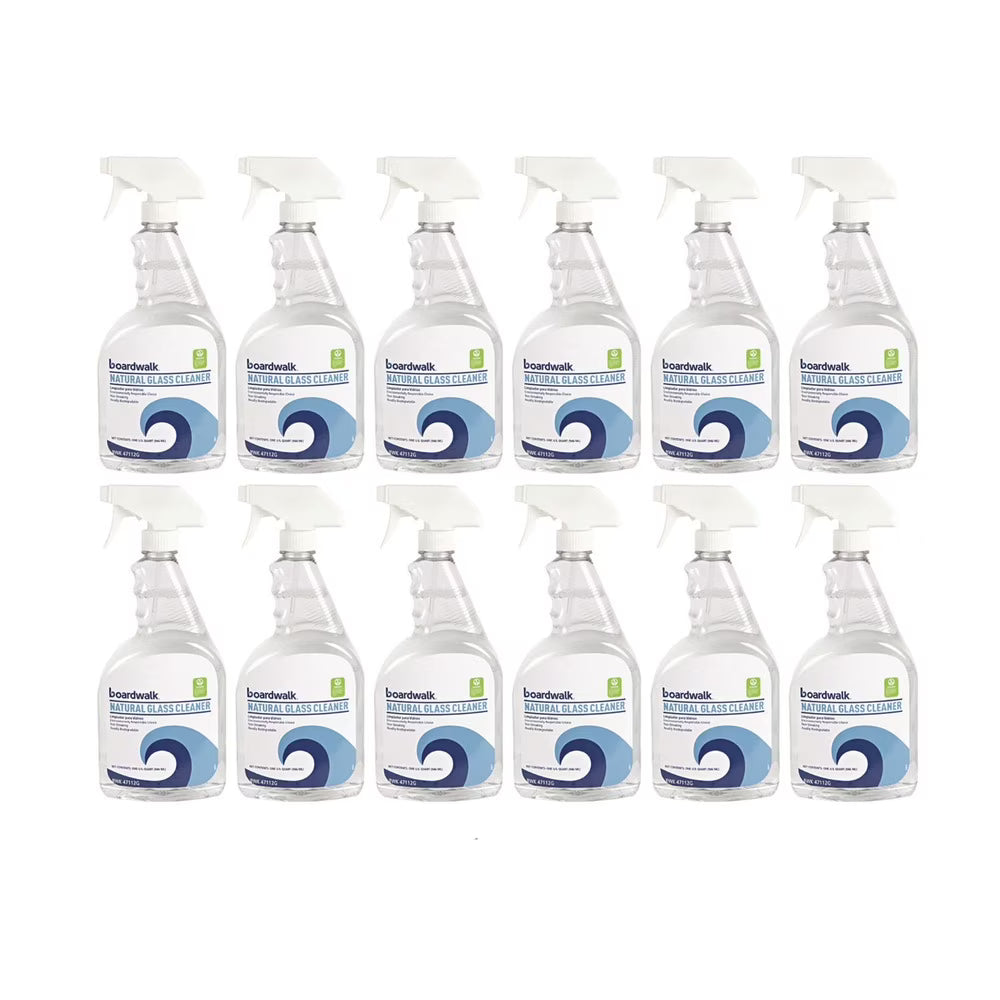 Boardwalk, Glass Cleaner, 32 oz Trigger Spray Bottle, 12/Case