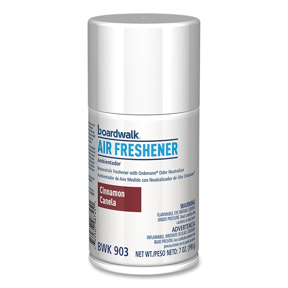 Boardwalk, Metered Air Freshener Refill, Cinnamon Sunset, 7oz Aerosol Spray, 12/Case