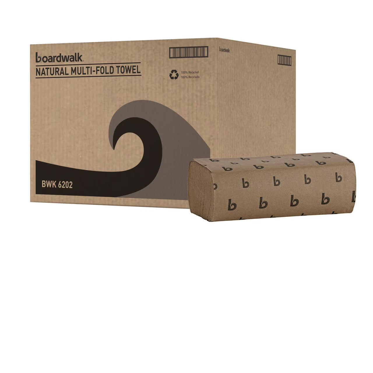 Boardwalk, Multifold Paper Towels, Natural, 250/Pack, 16 Packs/Case