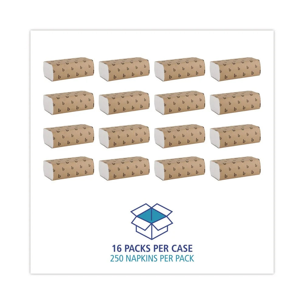 Boardwalk, Multifold Paper Towels, White, 250/Pack, 16 Packs/Case
