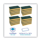 Boardwalk, Scrubbing Sponge, Medium Duty, 20/Case