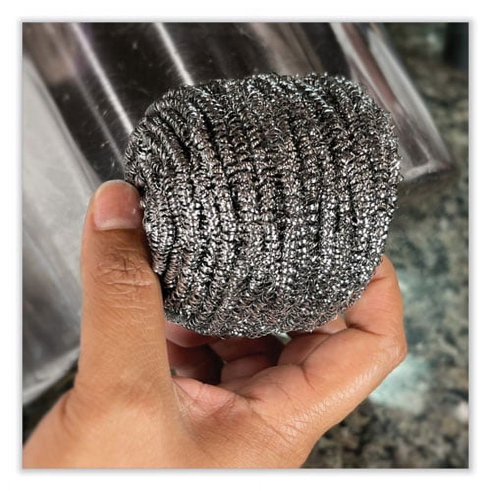 Boardwalk, Stainless Steel Scrubber, 3.93 X 1.96, 72/Case