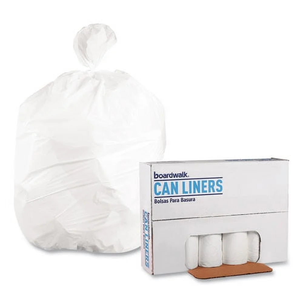 Boardwalk, Trash Bag, Low-Density, 60 Gal, 10 Bags/Roll, 10 Rolls/Case