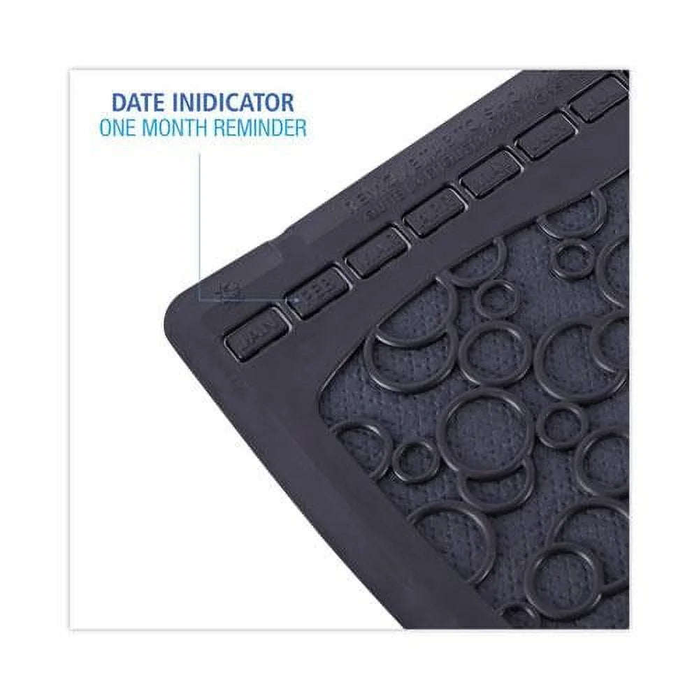 Boardwalk, Urinal Mat, Black, 6/Case