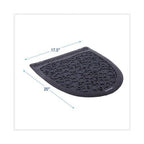 Boardwalk, Urinal Mat, Black, 6/Case