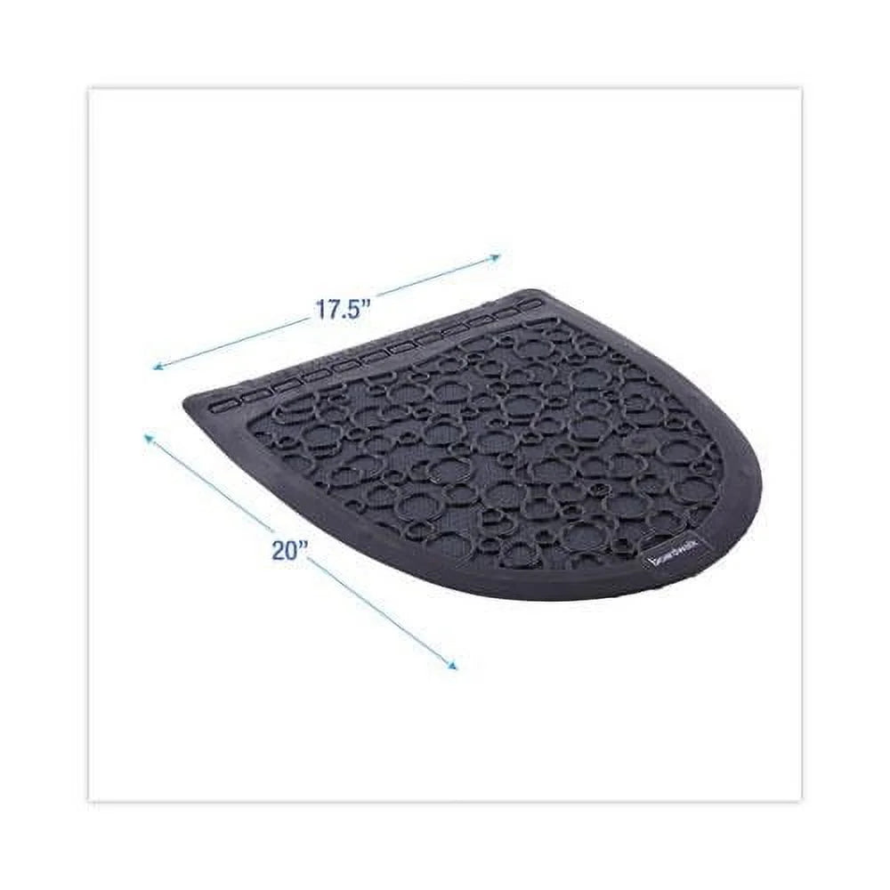 Boardwalk, Urinal Mat, Black, 6/Case
