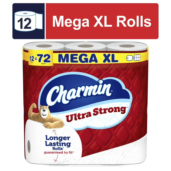 Charmin Ultra Strong, Toilet Paper, 12 Rolls/Pack