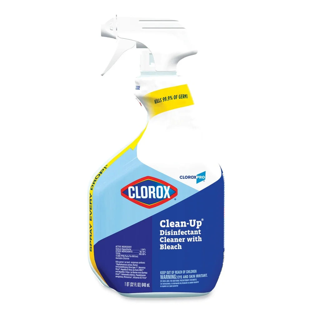 Clorox, Disinfectant Cleaner With Bleach, 32 Oz, 9/Case
