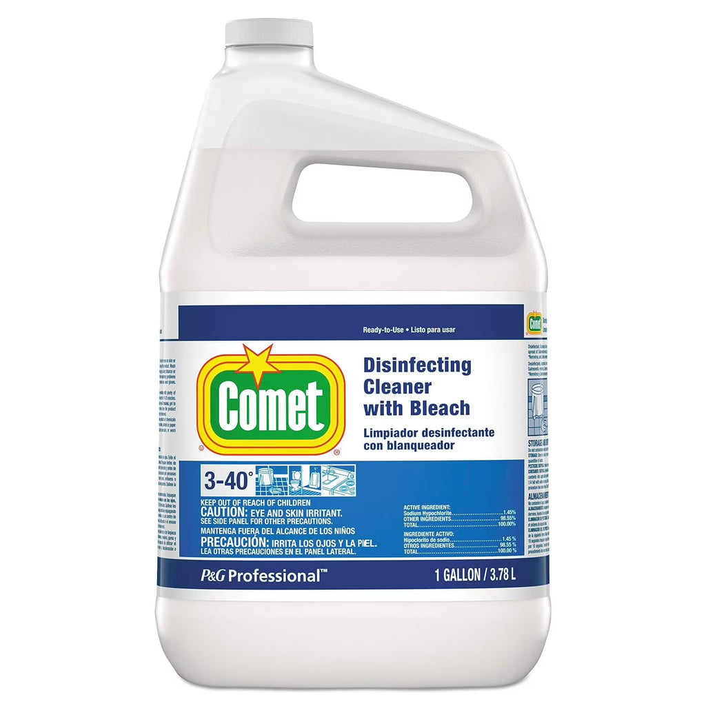 Comet Disinfecting Cleaner With Bleach, 1 Gal, 3/Case