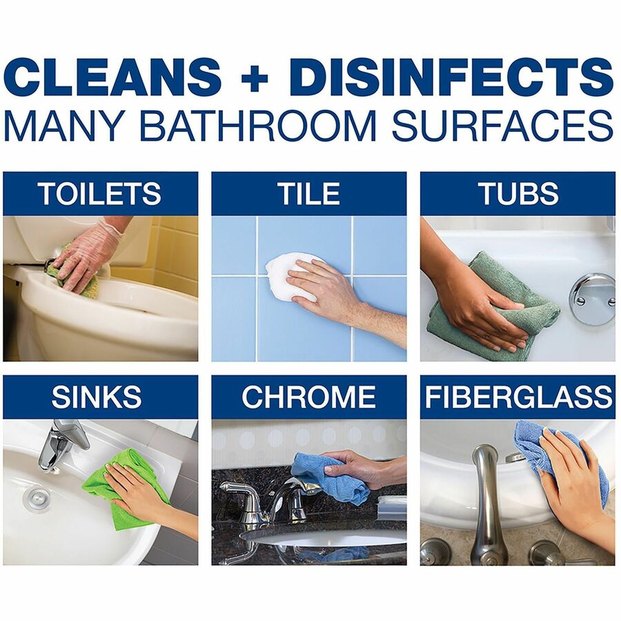 Comet Pro Liquid Bathroom Cleaner Disinfecting Sanitizing Concentrate Closed Loop, 1gal, 3/Case