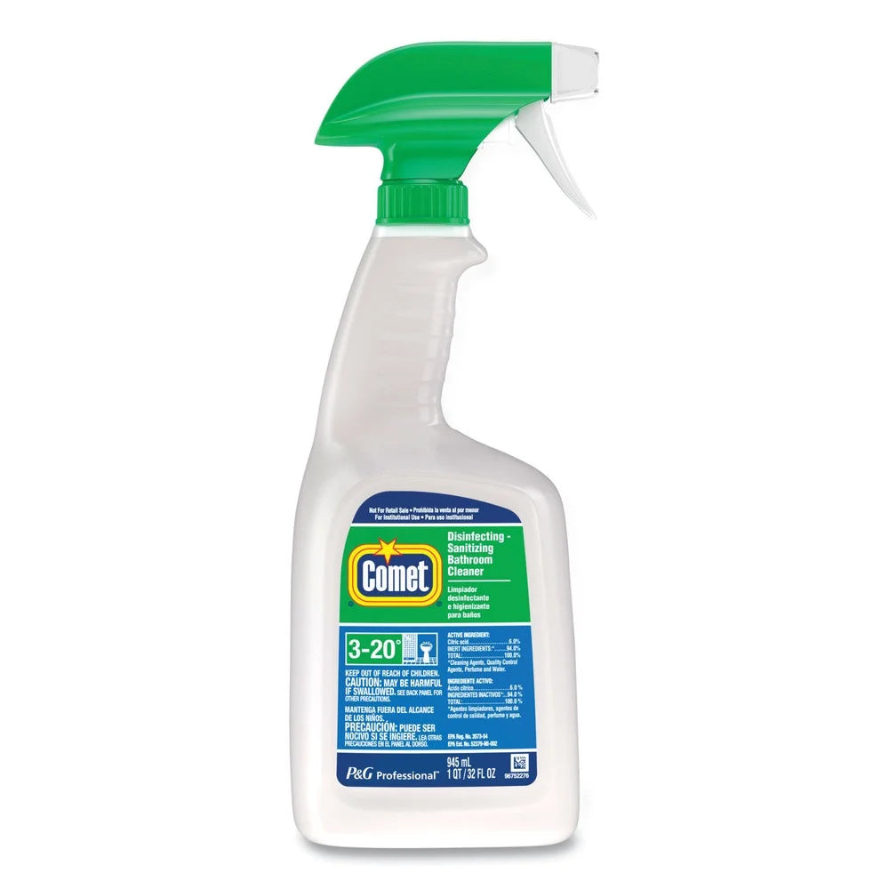 Comet, Disinfecting Bathroom Cleaner, 32 Oz, 8/Case