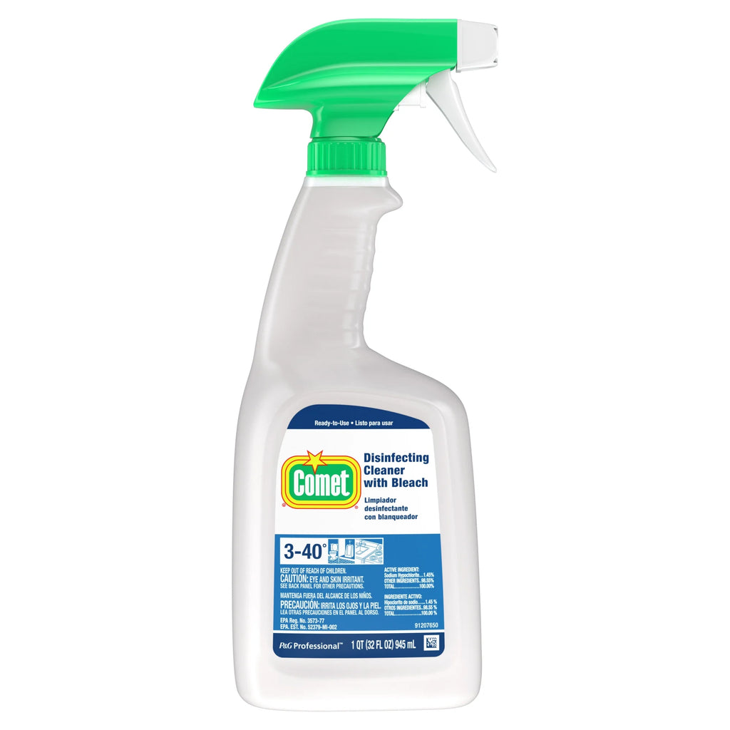 Comet, Disinfecting Cleaner With Bleach, 32 Oz, 8/Case