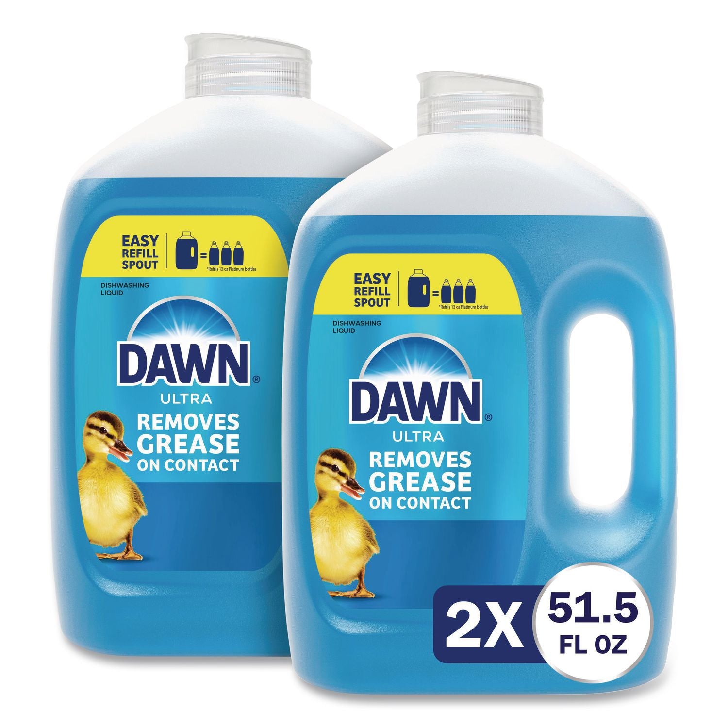 Dawn® Ultra Dishwashing Liquid Refill Jug, Unscented, 51.5 oz Jug, 2/Case