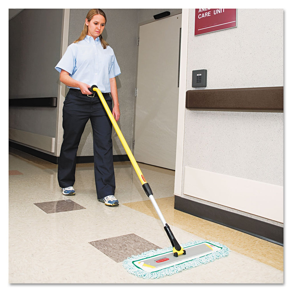 Rubbermaid Commercial HYGEN Microfiber Dust Mop Pad, Green