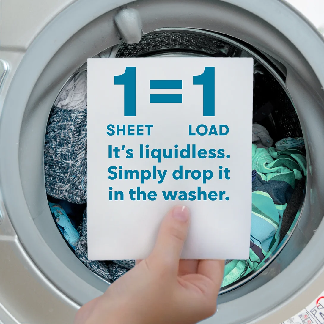 ECOS PRO Laundry Detergent Sheets with Stain Fighting Enzymes, Magnolia & Lily, 50/Pack