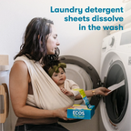 ECOS PRO Laundry Detergent Sheets with Stain Fighting Enzymes, Magnolia & Lily, 50/Pack