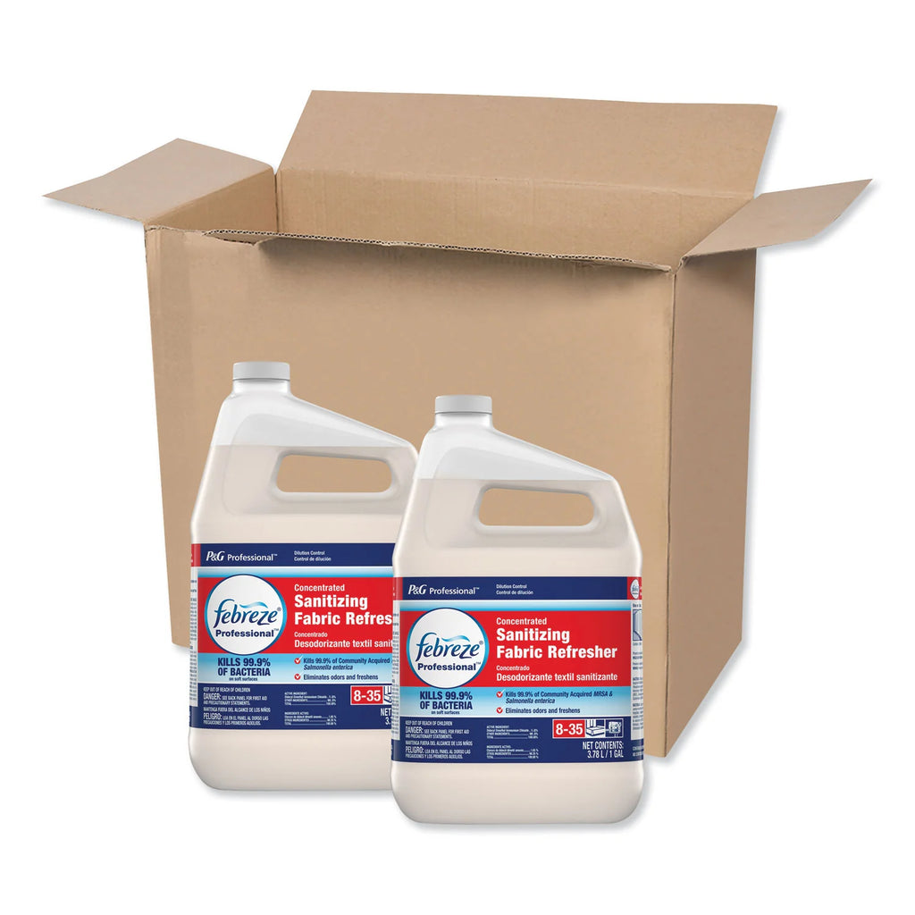 Febreze Professional Sanitizing Fabric Refresher Concentrate, Closed Loop, 1 gal, 2/Case