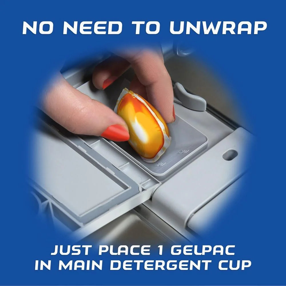 Finish Powerball, Dishwasher Detergent Gelpacs, Orange Scent, 32/Box