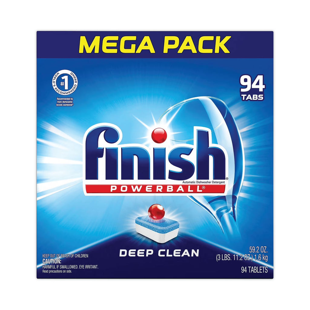 Finish Powerball Deep Clean Dishwasher Detergent Tablets, Fresh Scent, 94 Tablets