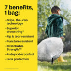 Glad, Trash Bag, OdorShield Tall Kitchen Drawstring, 13 Gallon, 240/Case