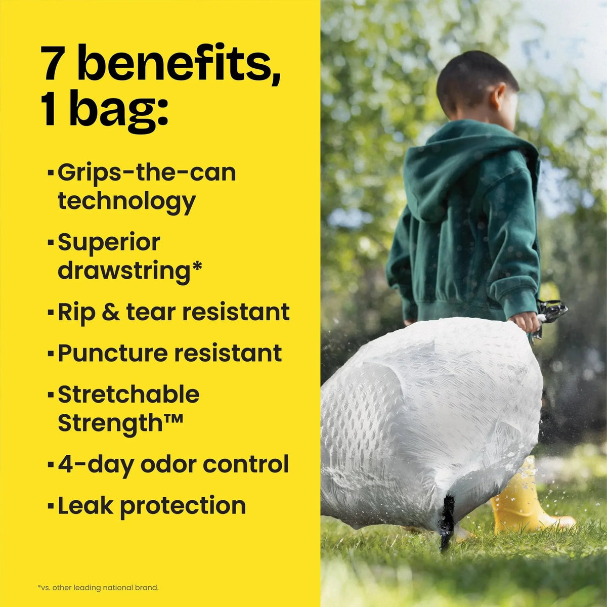 Glad, Trash Bag, OdorShield Tall Kitchen Drawstring, 13 Gallon, 240/Case