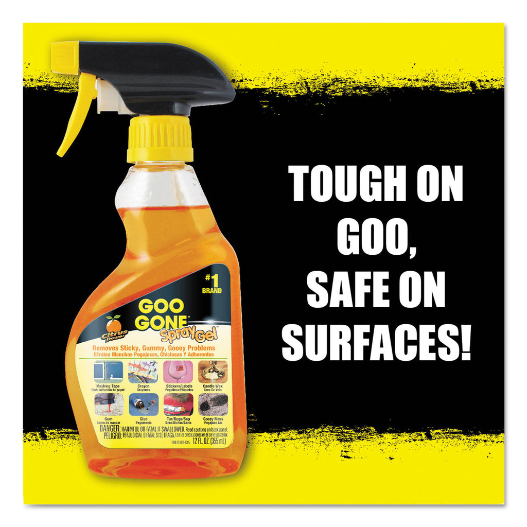 Goo Gone Spray Gel Cleaner, 12 oz Spray Bottle