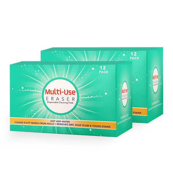 Multi-Use Eraser Disposable Cleaning Pads, 24/Case