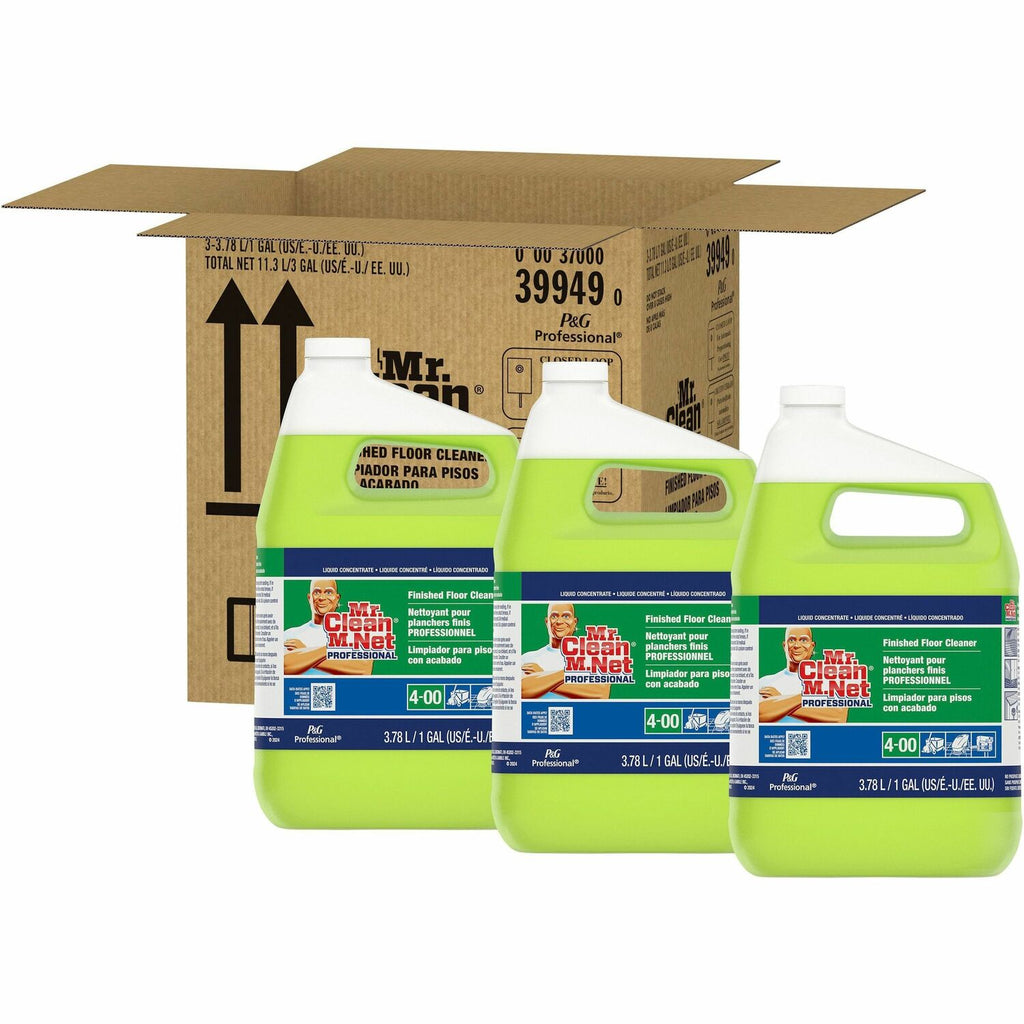 Mr. Clean Pro Finished Floor Cleaner Concentrate Closed Loop, 1 gal, 3/Case