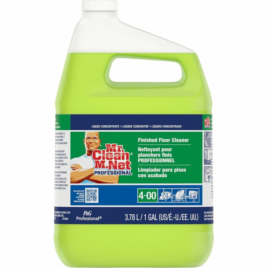 Mr. Clean Pro Finished Floor Cleaner Concentrate Closed Loop, 1 gal, 3/Case