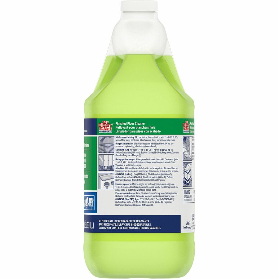 Mr. Clean Pro Finished Floor Cleaner Concentrate Closed Loop, 1 gal, 3/Case
