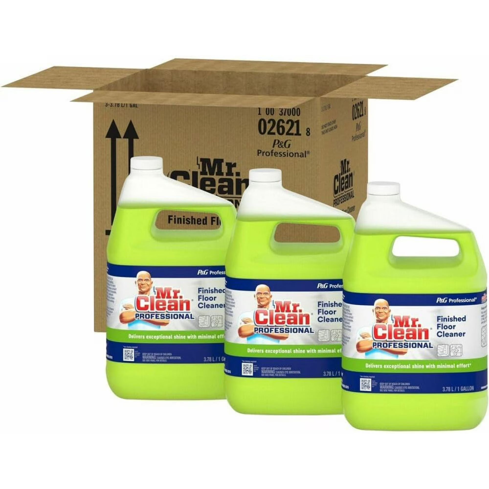 Mr Clean, Finished Floor Cleaner, Lemon Scent, 1 Gal, 3/Case