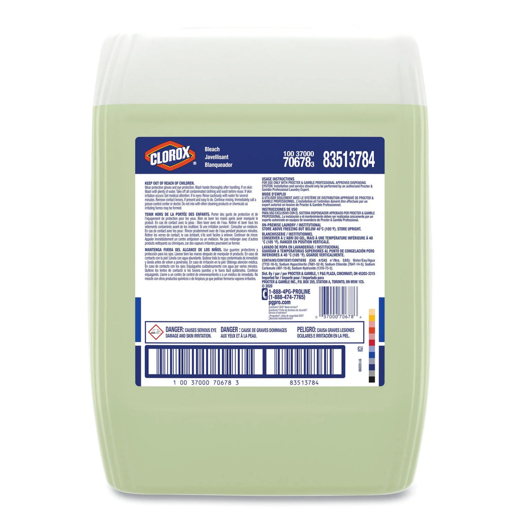 P&G Pro Line Clorox Bleach Laundry Additive, 5 gal Closed-Loop Container