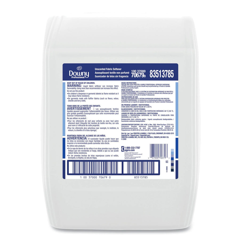 P&G Pro Line Downy Professional Unscented Fabric Softener, 5 gal Closed-Loop Container