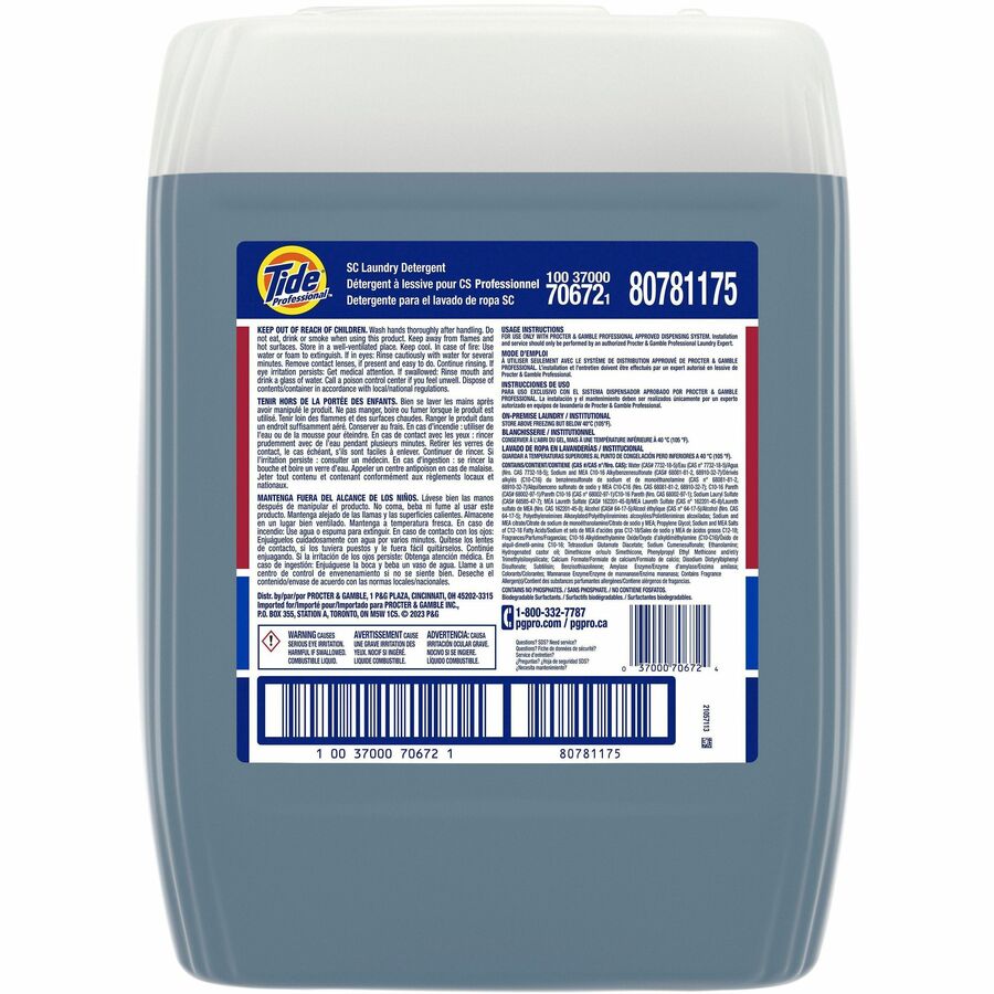 Tide Professional SC (Special Conditions) Laundry Detergent, 5 gal Closed-Loop Container