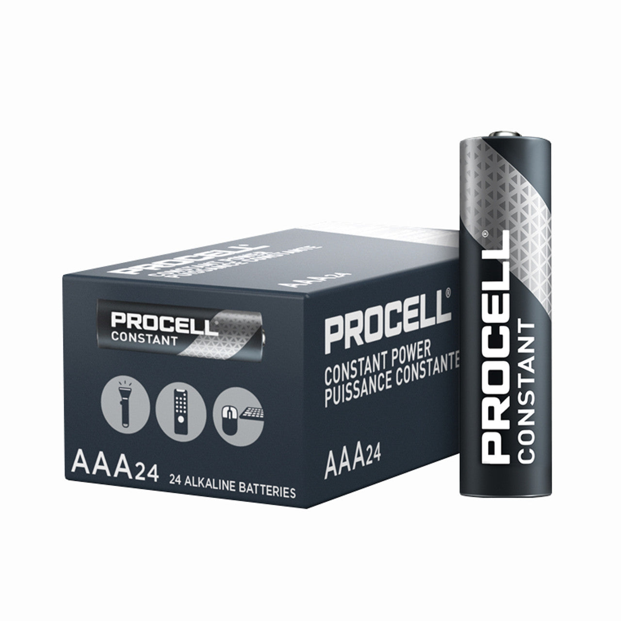 Procell Alkaline AAA Batteries, 24/Box
