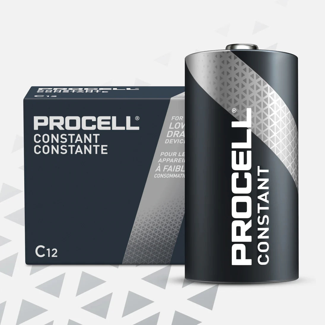 Procell Alkaline C Batteries, 12/Box