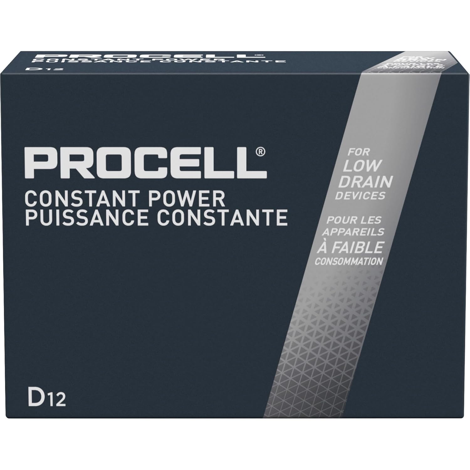 Procell Alkaline D Batteries, 12/Box