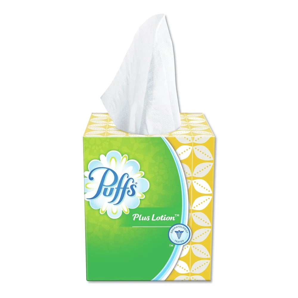 Puffs, Facial Tissue Plus Lotion, 24 Box/Case