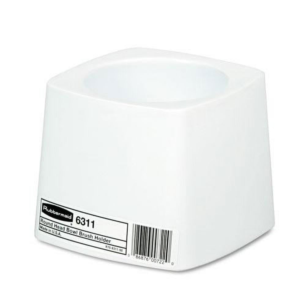 Rubbermaid, Toilet Bowl Brush Holder, White Plastic