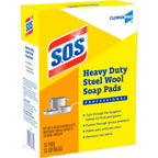 S.O.S., Steel Wool Soap Pad, 15 Pads/Box, 12 Boxes/Case