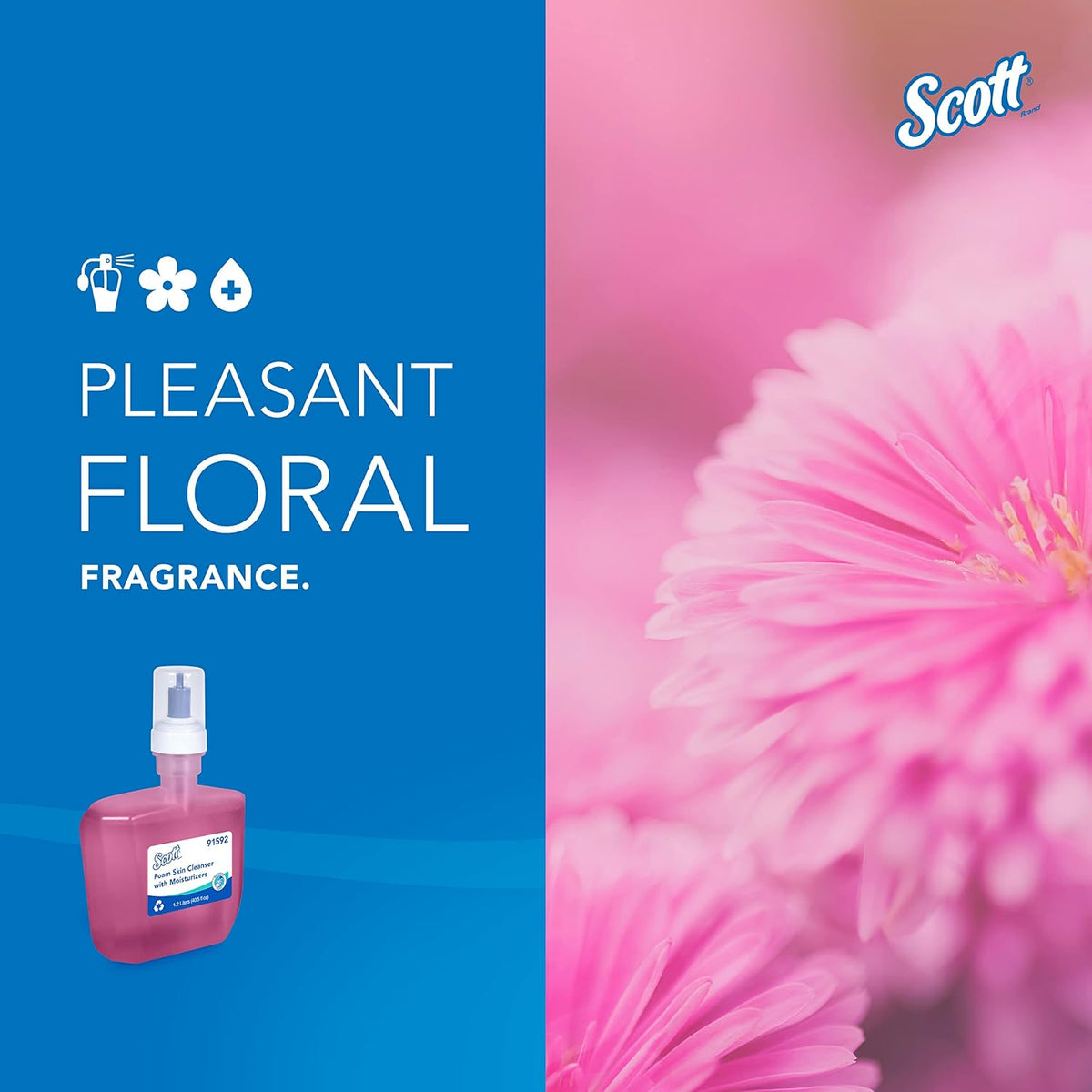 Scott Pro, Foam Hand Cleanser Refill, Citrus Floral, 1.2L 2/Cs