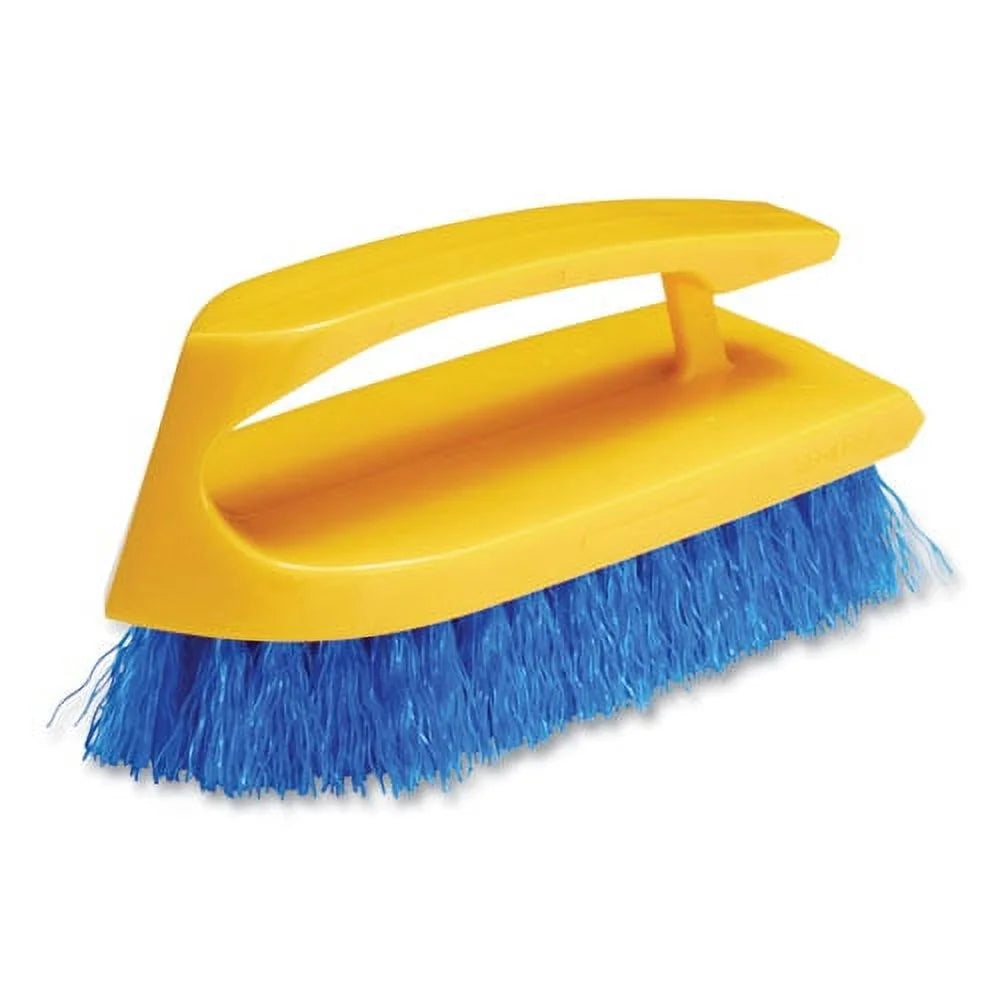 Scrub Brush, Blue Bristles, Yellow Handle